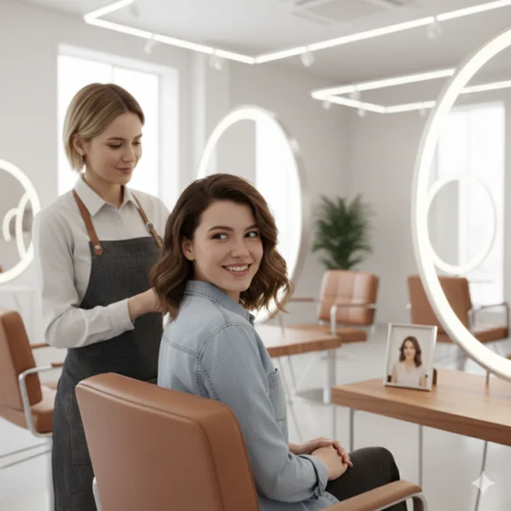 Helps clients return to their stylist